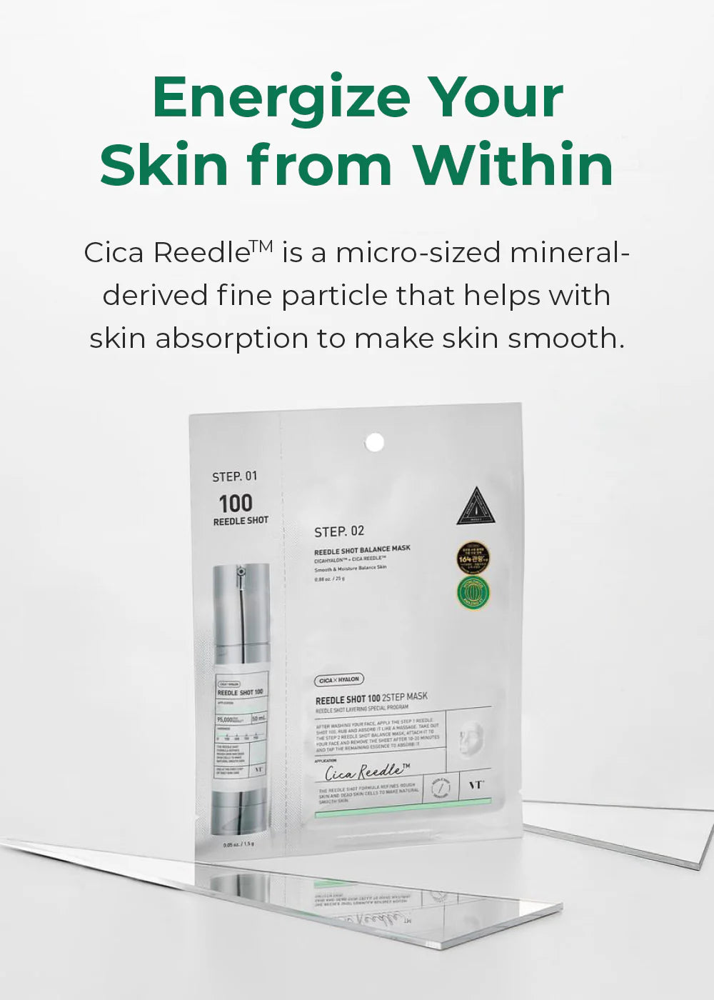 VT Cosmetics - Mascarilla Facial Reedle Shot 100 2 Step Mask